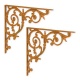 Set doua consola din fier forjat antik rusty