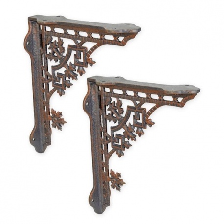 Set doua console de perete fonta cu stelute