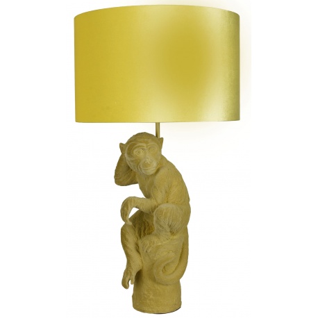 Lampa de masa cu o maimuta galbena