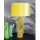 Lampa de masa cu o maimuta galbena