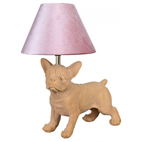Lampa de masa cu un buldog francez