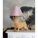 Lampa de masa cu un buldog francez