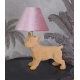Lampa de masa cu un buldog francez