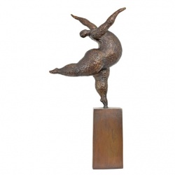 Dansatoare nud-statueta moderna din bronz