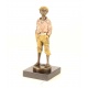 Baietel - statueta din bronz pe un soclu din marmura