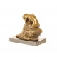 Frumoasa inghenunchiata- statueta din bronz pe un soclu din marmura