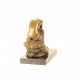 Frumoasa inghenunchiata- statueta din bronz pe un soclu din marmura