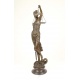 Justitia - statueta din bronz pe un soclu din marmura
