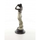 Statueta Art Deco din bronz cu o dansatoare