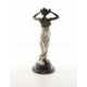Statueta Art Deco din bronz cu o dansatoare