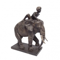 Elefant cu calaret-statueta din rasini