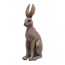Iepure sezand-statueta din rasini