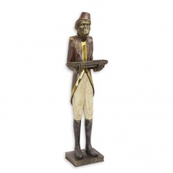 Maimuta majordomn-statueta din rasini