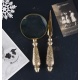 Set birou din alama masiva cu manere deosebite