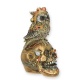 Statueta STEAMPUNK cu un craniu cu o bufnita
