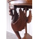 Masa baroc din lemn masiv mahon cu detalii sculptate