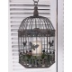Set trei colivii din fier forjat antik brown