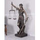 Justitia-statueta impozanta din ceramica cu bronz