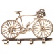 Cuier bicicleta din otel auriu