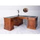 Birou englezesc de colt din lemn mahon