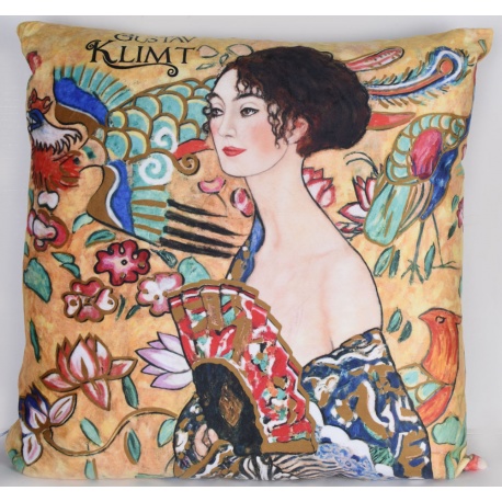 Perna decorativa Art Nouveau "Lady with fan"
