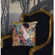 Perna decorativa Art Nouveau "Lady with fan"