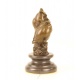 Doua bufnite pe o creanga-statueta din bronz