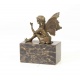 Zana cu fluture- statueta din bronz pe soclu din marmura