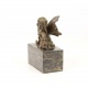Zana cu fluture- statueta din bronz pe soclu din marmura
