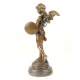 Ingeras razboinic-statueta din bronz cu un soclu din marmura
