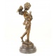 Ingeras razboinic-statueta din bronz cu un soclu din marmura