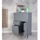 Secretaire din lemn masiv gri