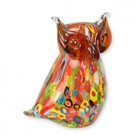 Bufnita-figurina din sticla Murano