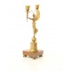Candelabru cu doua brate din bronz masiv