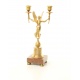 Candelabru cu doua brate din bronz masiv