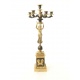 Candelabru cu sase brate din bronz masiv