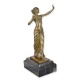 Dansatoarea Salome-statueta din bronz pe un soclu din marmura