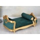 Canapea baroc pentru animale cu tapiterie verde
