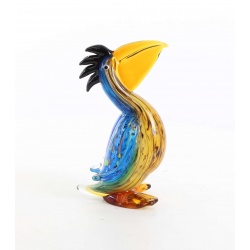 Pelican-figurina din sticla Murano