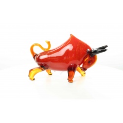Taur-figurina din sticla Murano