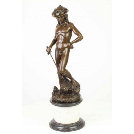 Victoria lui David asupra lui Goliat-statueta din bronz