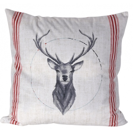 Perna decorativa cu cap de cerb