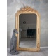 Oglinda Rococo din cristal cu o rama aurie