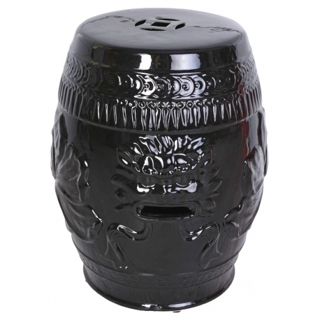 Scaun ceramica asiatica neagra