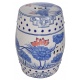 Scaun ceramica asiatica cu lotusi