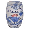 Scaun ceramica asiatica cu lotusi