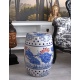 Scaun ceramica asiatica cu lotusi