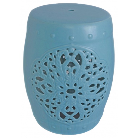 Scaun ceramica asiatica bleu