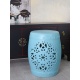 Scaun ceramica asiatica bleu