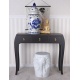 Scaun ceramica asiatica alba cu elefant